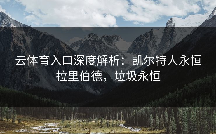 云体育入口深度解析：凯尔特人永恒拉里伯德，垃圾永恒